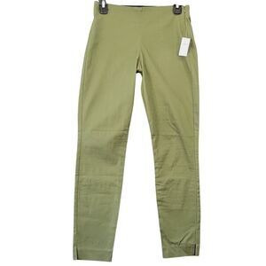 Old Navy Green Pants Stretch Skinny Classic Flat Front Midrise NEW Women Size 0